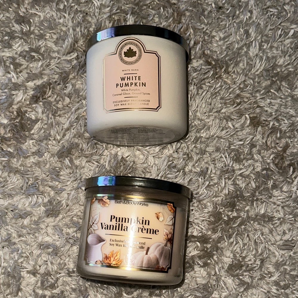 Bath & Body Works Pumpkin Candle Set